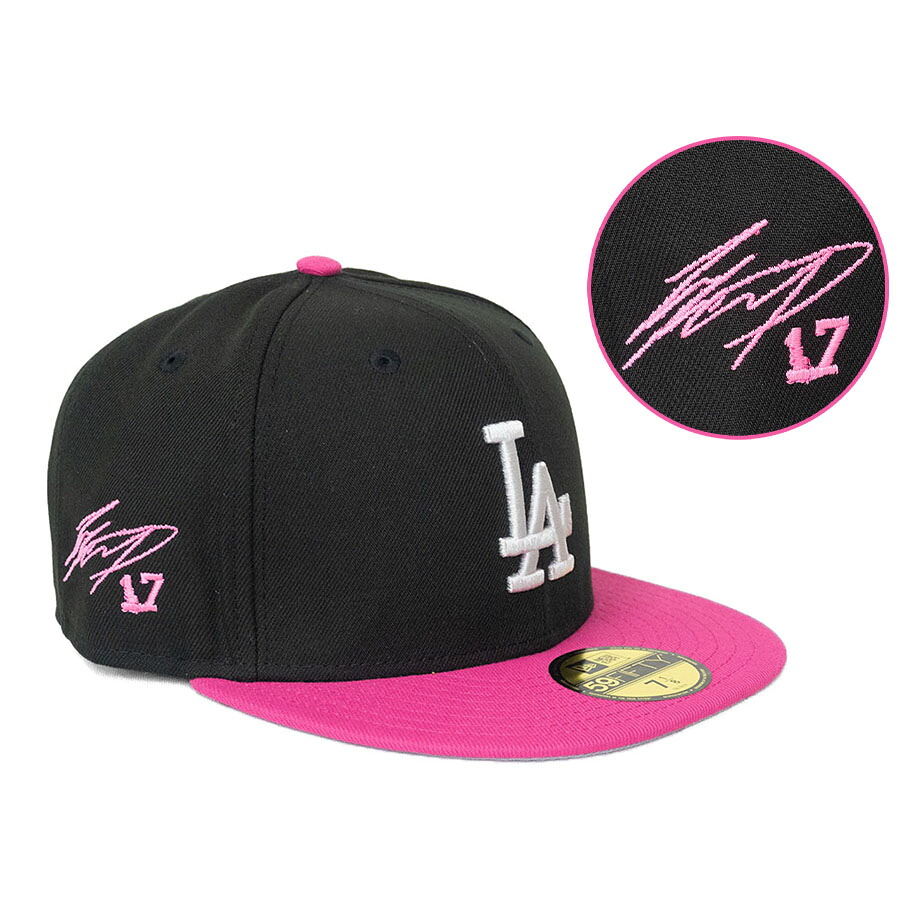 MLB 大谷翔平 ドジャース キャップ 【海外買付】Color Pack 2Tone 59FIFTY サイン刺繍 ニューエラ/New Era ブラック ピンク グレー|映画エンタメショップ SELECTION