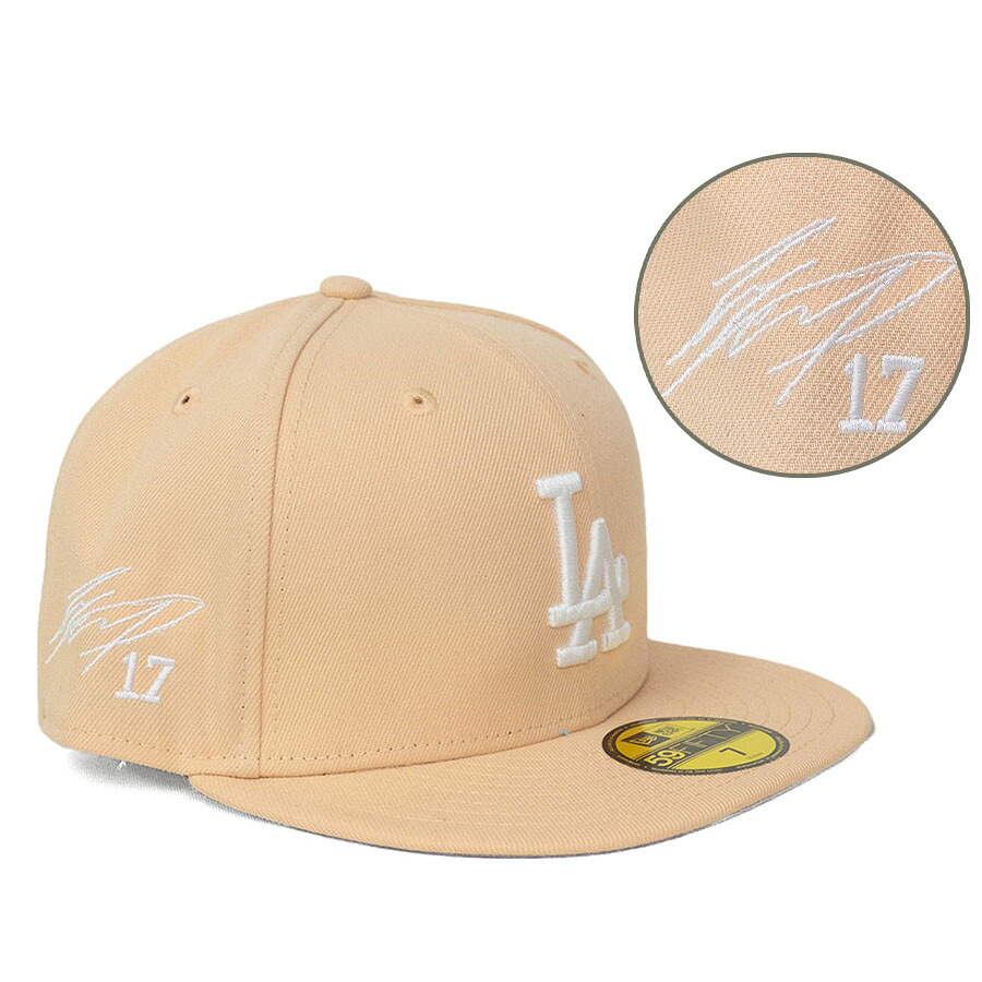 MLB 大谷翔平 ドジャース キャップ 【海外買付】Color Pack 59FIFTY Fitted サイン刺繍 ニューエラ/New Era マンゴー|映画エンタメショップ SELECTION
