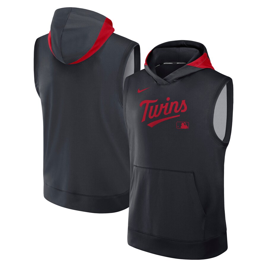 MLB ミネソタ・ツインズ パーカー 【海外モデル】オーセンティックコレクション ノースリーブ プルオーバー ナイキ/Nike ネイビー