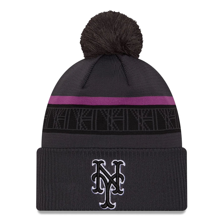 MLB メッツ ニットキャップ 【海外モデル】2024 シティーコネクト Knit Cap ニューエラ/New Era グラファイト|映画エンタメショップ SELECTION