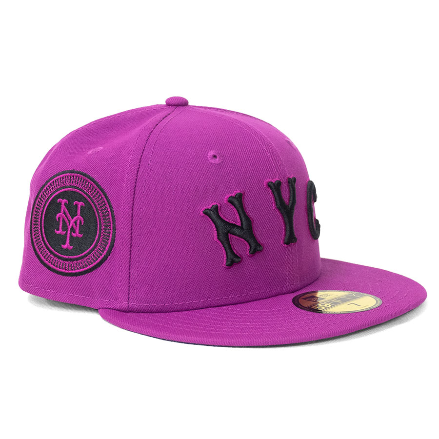 MLB メッツ キャップ 【海外モデル】2024 シティーコネクト 59FIFTY Fitted Hat ニューエラ/New Era パープル|映画エンタメショップ SELECTION