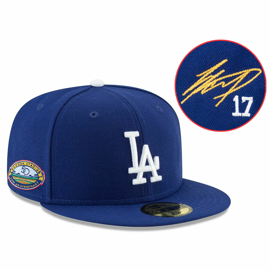 MLB 大谷翔平 ドジャース キャップ 【海外買付】ドジャースタジアム 50周年 サイン刺繍 59FIFTY ニューエラ/New Era ロイヤル