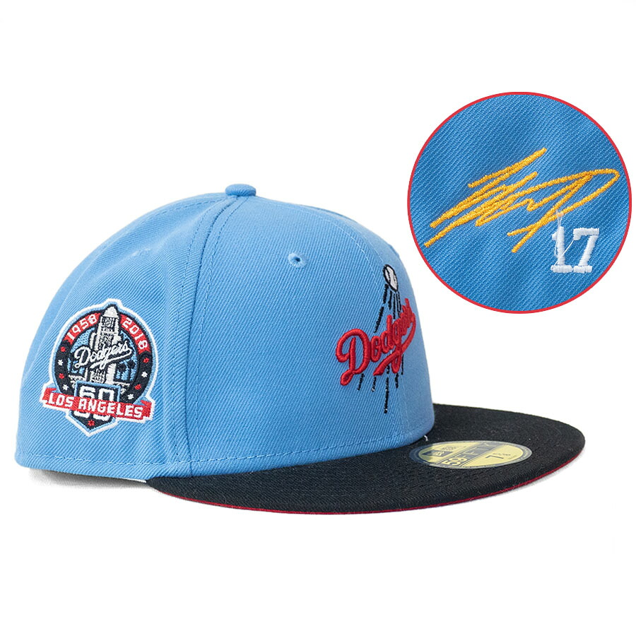 MLB 大谷翔平 ドジャース キャップ 【海外買付】60周年記念 Color Pack サイン刺繍 59FIFTY ニューエラ/New Era｜映画エンタメショップ SELECTION