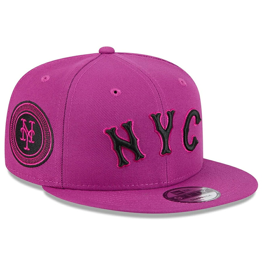 MLB メッツ キャップ 【海外モデル】シティーコネクト FP903 9FIFTY LP スナップバック ニューエラ/New Era パープル|映画エンタメショップ SELECTION