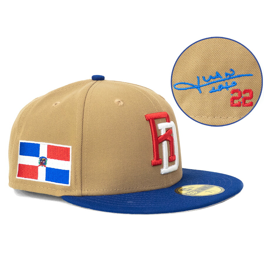 WBC ファン・ソト ドミニカ共和国 キャップ 【海外買付カスタム】サイン刺繍 2023 Side Patch 59FIFTY Fitted Cap ニューエラ/New Era wbcot