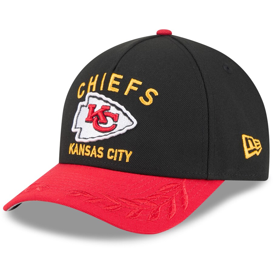 NFL チーフス キャップ 2025 NFL ドラフト 9FORTY A-Frame M-Crown Adjustable Hat ニューエラ/New Era ブラック/レッド