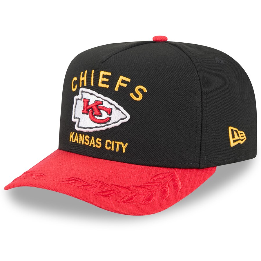 NFL チーフス キャップ 2025 NFL ドラフト A-Frame 9FIFTY Snapback Hat ニューエラ/New Era ブラック/レッド