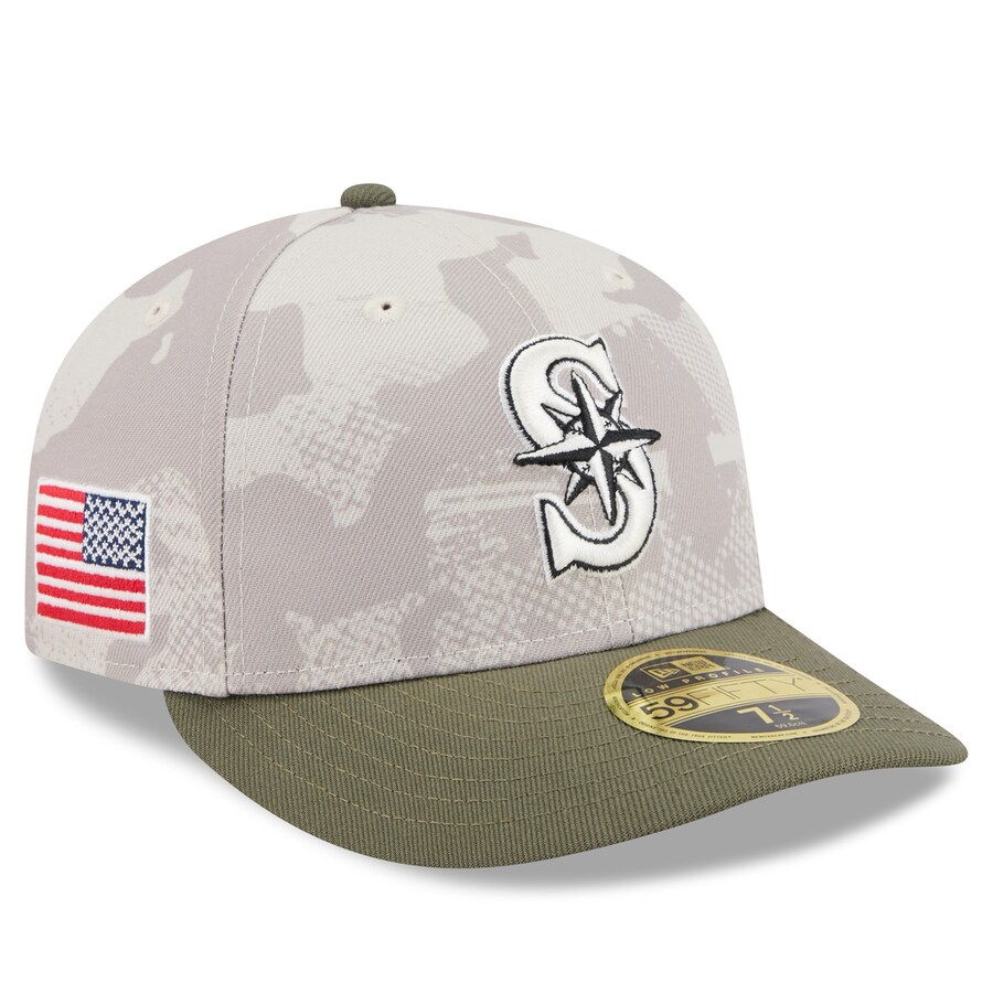 MLB マリナーズ キャップ 【海外モデル】アームドフォーシズデー2025 Low Profile 59FIFTY ニューエラ/New Era ベージュ