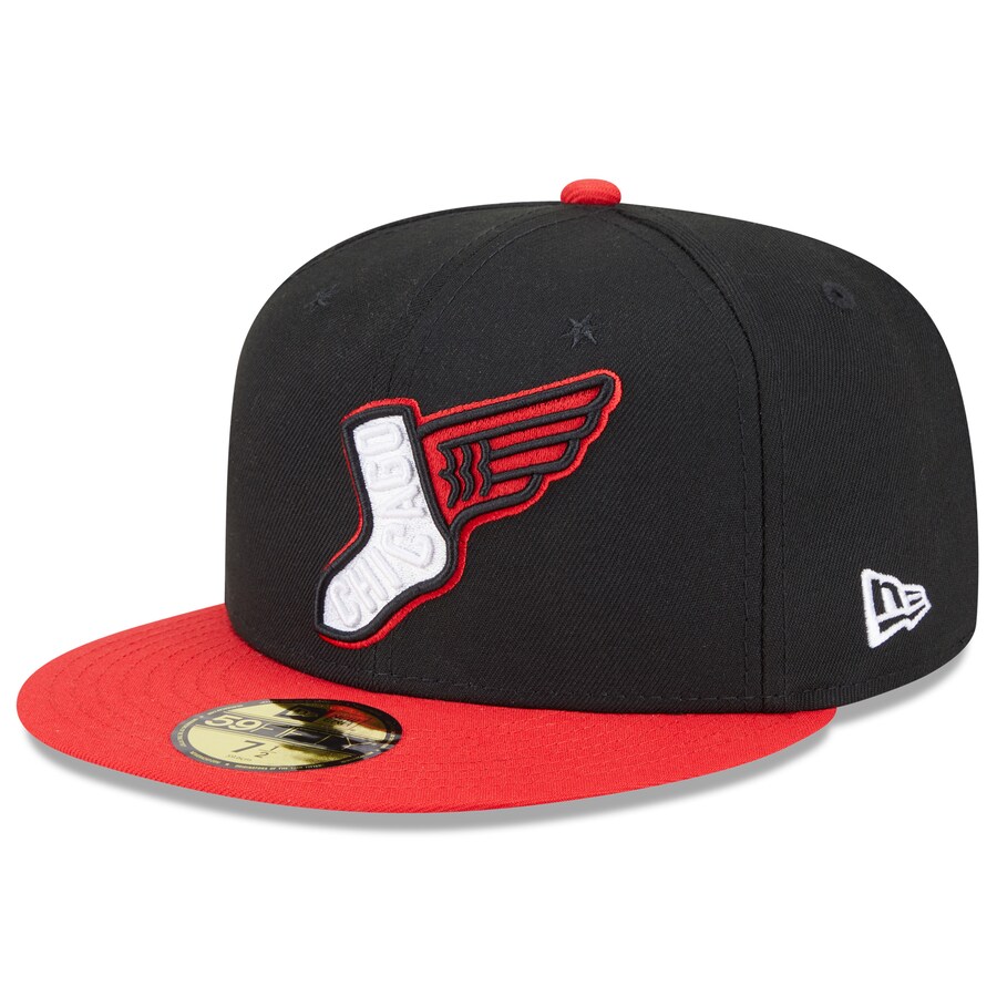MLB ホワイトソックス キャップ 2025 シティーコネクト Alternate 59FIFTY Fitted ニューエラ/New Era ブラック レッド