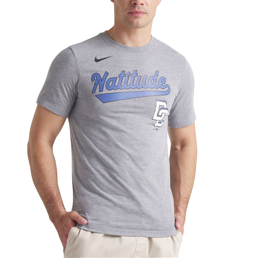 MLB ナショナルズ Tシャツ 2025 シティーコネクト Tri-Blend T-Shirt ナイキ/Nike ヘザーチャコール
