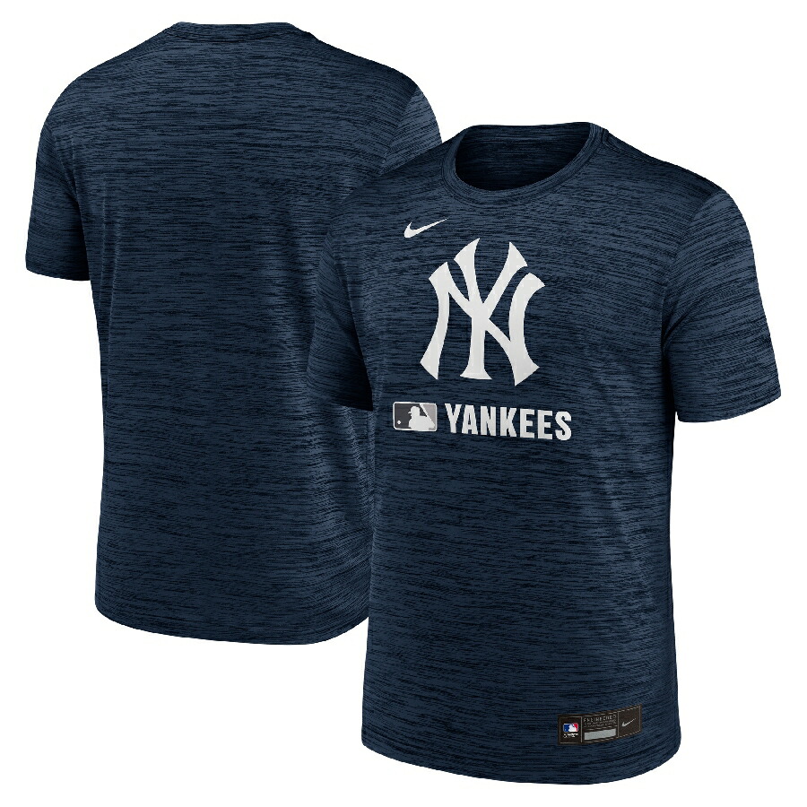 MLB ヤンキース プルオーバー オーセンティック AC ベロシティー Performance T-Shirt ナイキ/Nike 投球青色【nkac】