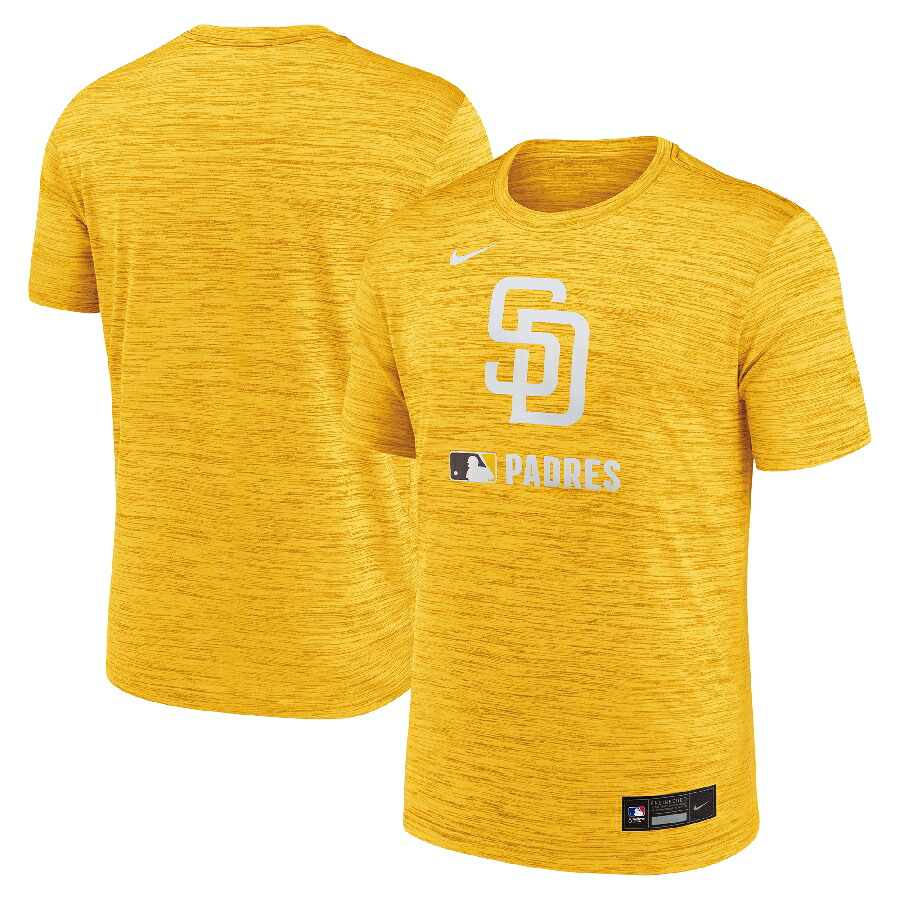 MLB パお召しもの プルオーバー オーセンティック AC ベロシティー Performance T-Shirt ナイキ/Nike 黄色【nkac】