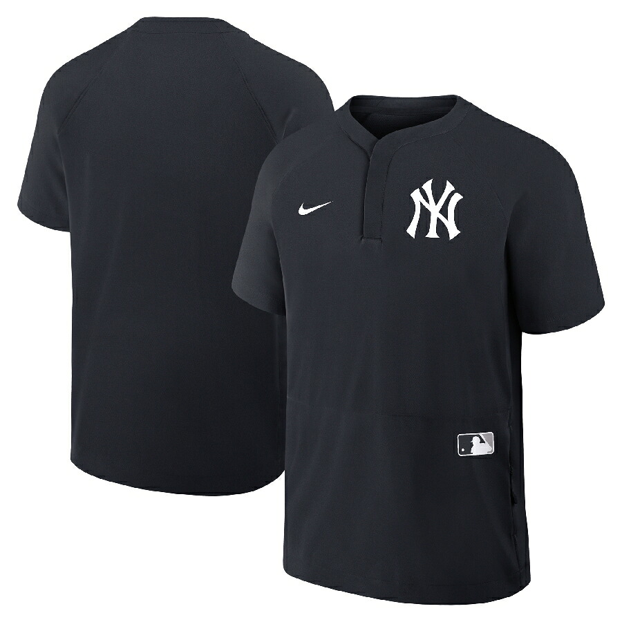 MLB ヤンキース Tシャツ オーセンティック AC ラグランSS ウィンドシャツ ナイキ/Nike ブルー【nkac】｜映画エンタメショップ SELECTION