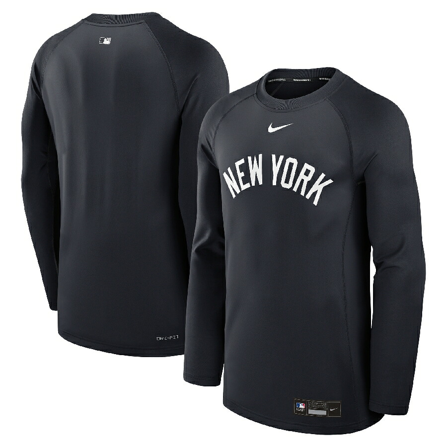 MLB ヤンキース Tシャツ オーセンティック AC Game Time ラグラン ロングスリーブ T-Shirt ナイキ/Nike ネイビー【nkac】｜映画エンタメショップ SELECTION