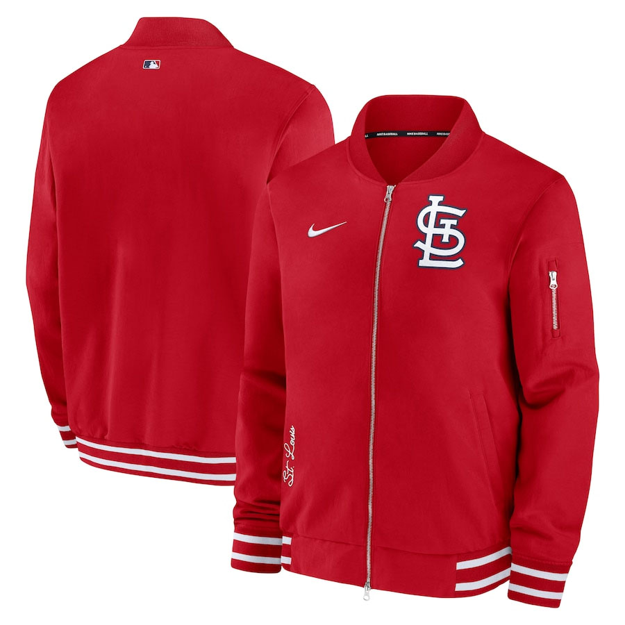 MLB カージナルス ボンバージャケット 2024 オーセンティック AC Full-Zip Bomber Jacket ナイキ/Nike レッド