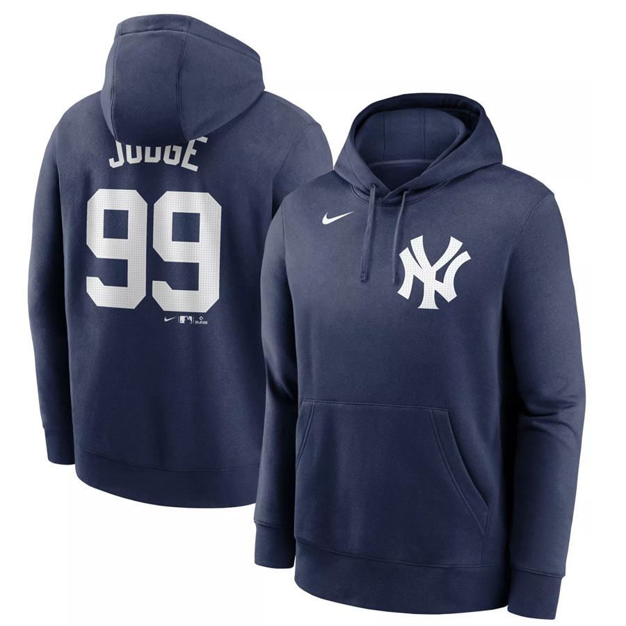 MLB アーロン・ジャッジ ヤンキース パーカー Fuse ネーム＆ナンバー Pullover Hoodie ナイキ/Nike ネイビー