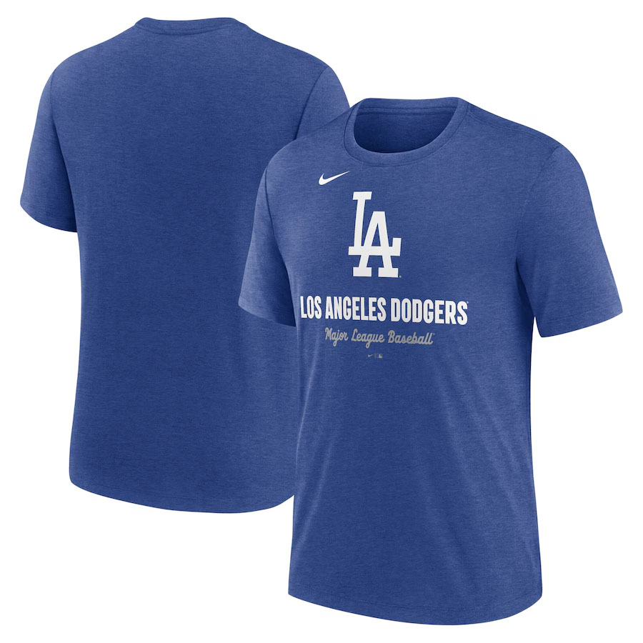 MLB ドジャース ティーシャツ Logo Triblend T-Shirt ナイキ/Nike ヘザーロイヤル トップス-Tシャツ・カットソー-メンズファッション