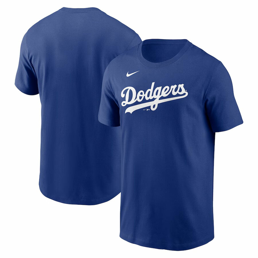 MLB ドジャース Tシャツ Fuse Wordmark Cotton Tee ワードマーク ナイキ/Nike ラッシュブルー