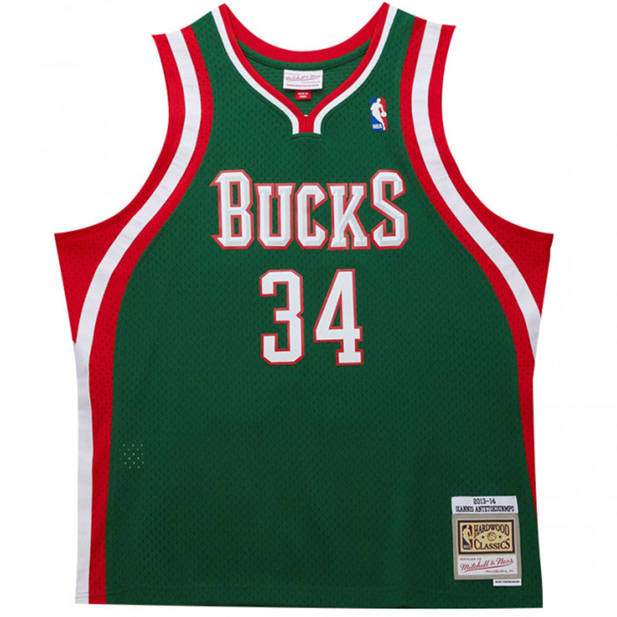 NBA ヤニス・アデトクンボ ミルウォーキー・バックス ユニフォーム 復刻 スウィングマン (2013-14) ミッチェル＆ネス/Mitchell & Ness