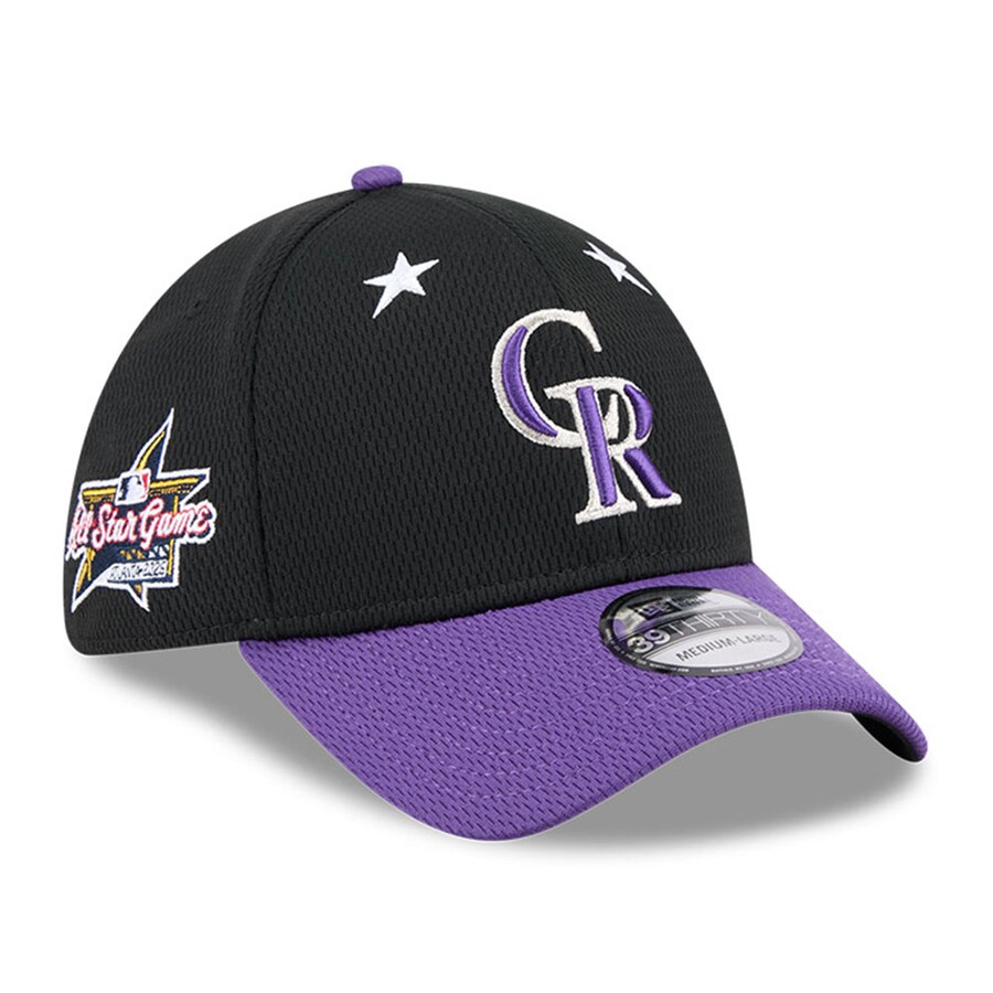 MLB ロッキーズ キャップ オールスターゲーム2025 39THIRTY Flex ニューエラ/New Era ブラック パープル