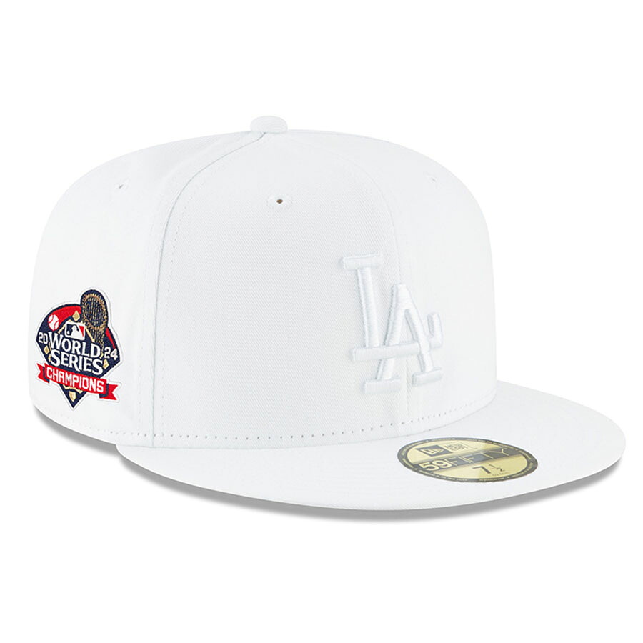 MLB ドジャース キャップ 【現地買付】2024 ワールドシリーズ優勝記念 Side Patch 59FIFTY Fitted ニューエラ/New Era ホワイト
