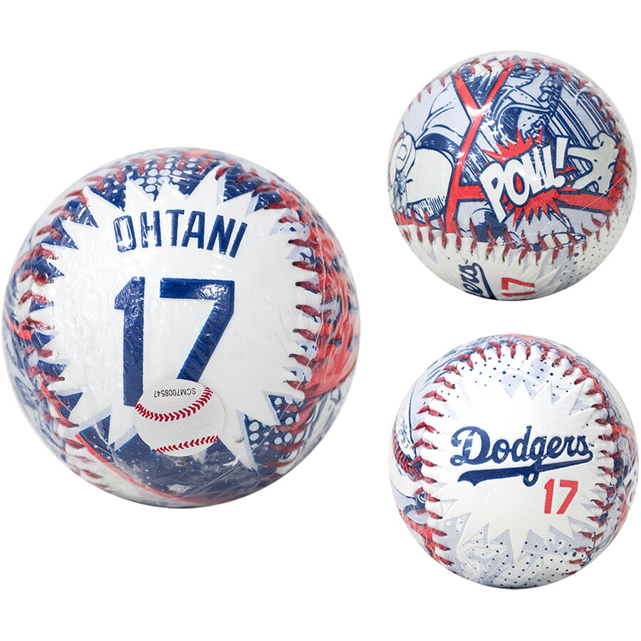 MLB 大谷翔平 ドジャース ボール 【スタジアム限定】 コミック Baseball UVケース付き Rawlings ホワイト レッド 2512mbl|映画エンタメショップ SELECTION
