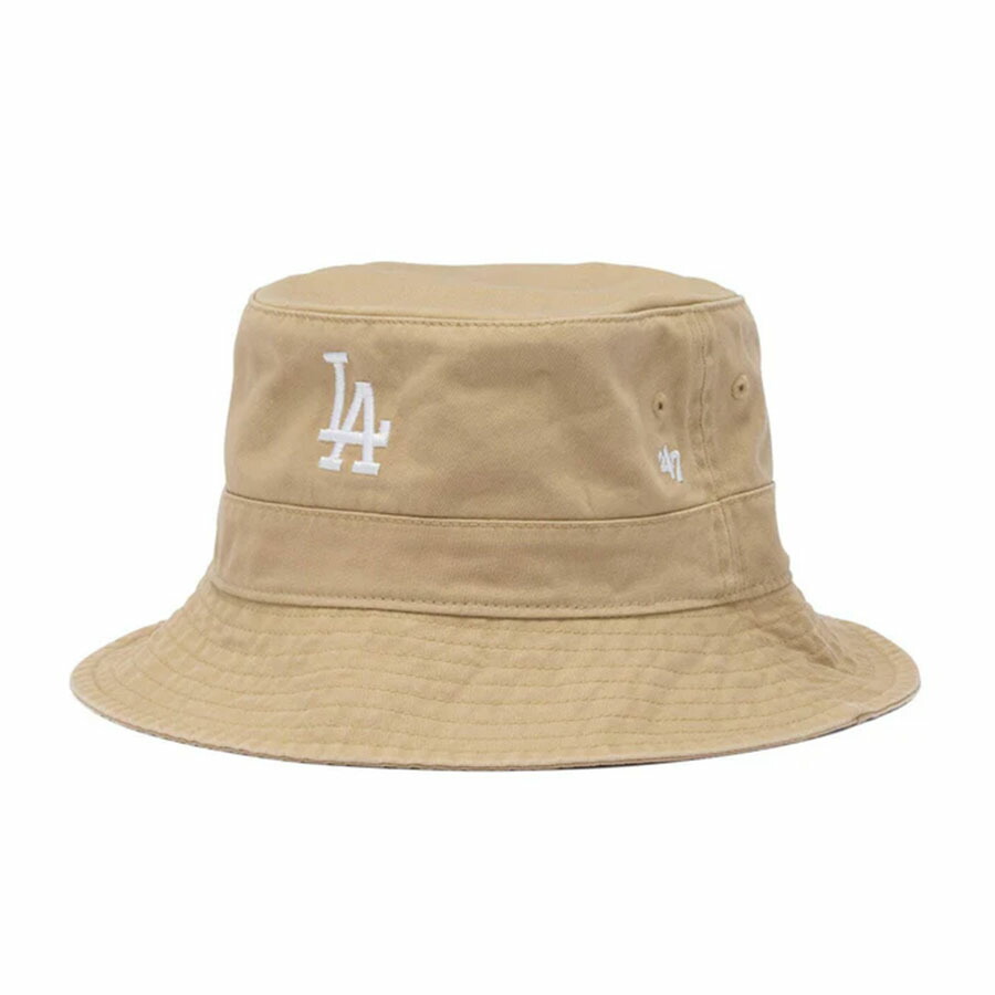 MLB ドジャース バケットハット キャップ Bucket Hat 47Brand カーキ