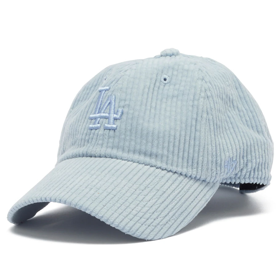 MLB ドジャース キャップ メロー コーデュロイ Clean Up Cap 47Brand ブルー