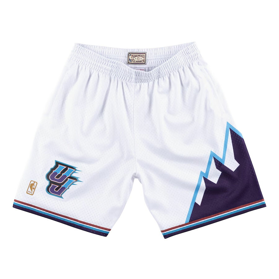 NBA ユタ・ジャズ スウィングマンショーツ スローバック ミッチェル&ネス/Mitchell & Ness 1996-97 ホワイト|映画エンタメショップ SELECTION