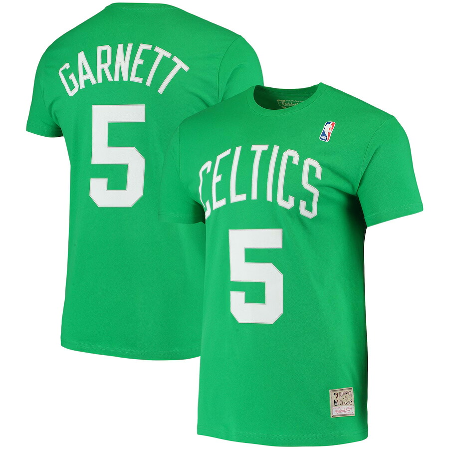 NBA ケビン・ガーネット セルティックス Tシャツ ネーム＆ナンバー TEE ミッチェル＆ネス/Mitchell & Ness グリーン