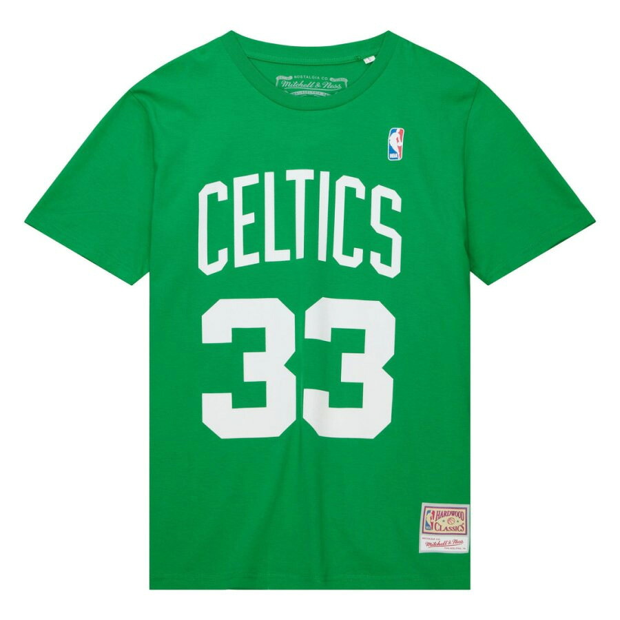 NBA ラリー・バード セルティックス Tシャツ CLASSIC ネーム&ナンバー TEE ミッチェル&ネス/Mitchell & Ness グリーン|映画エンタメショップ SELECTION