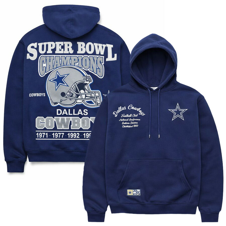 NFL カウボーイズ パーカー スーパーボウル優勝 Super Bowl Champions Hoodie フーディー Ultra Game ネイビー