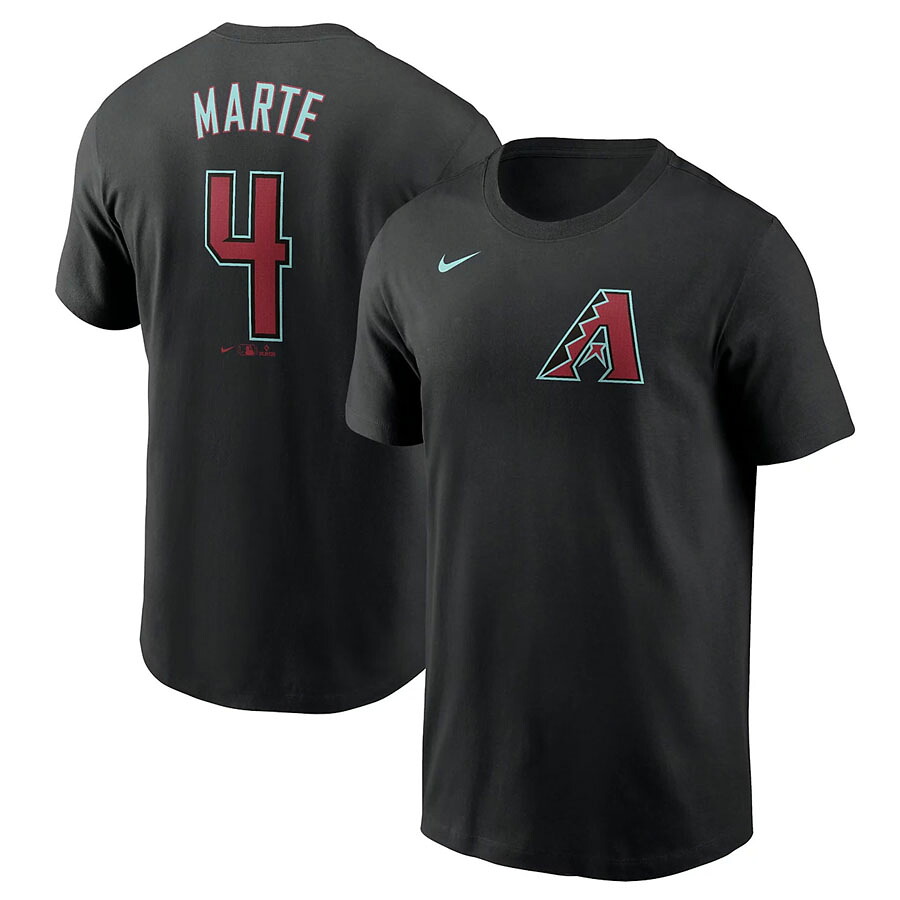 MLB ケーテル・マルテ ダイヤモンドバックス Tシャツ ネーム＆ナンバー Name＆Number T-Shirt ナイキ/Nike ブラック