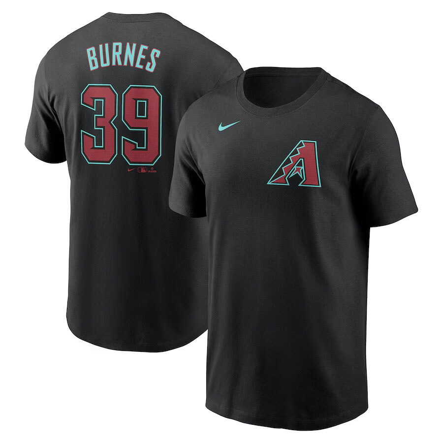MLB コービン・バーンズ ダイヤモンドバックス Tシャツ ネーム＆ナンバー Name＆Number T-Shirt ナイキ/Nike ブラック