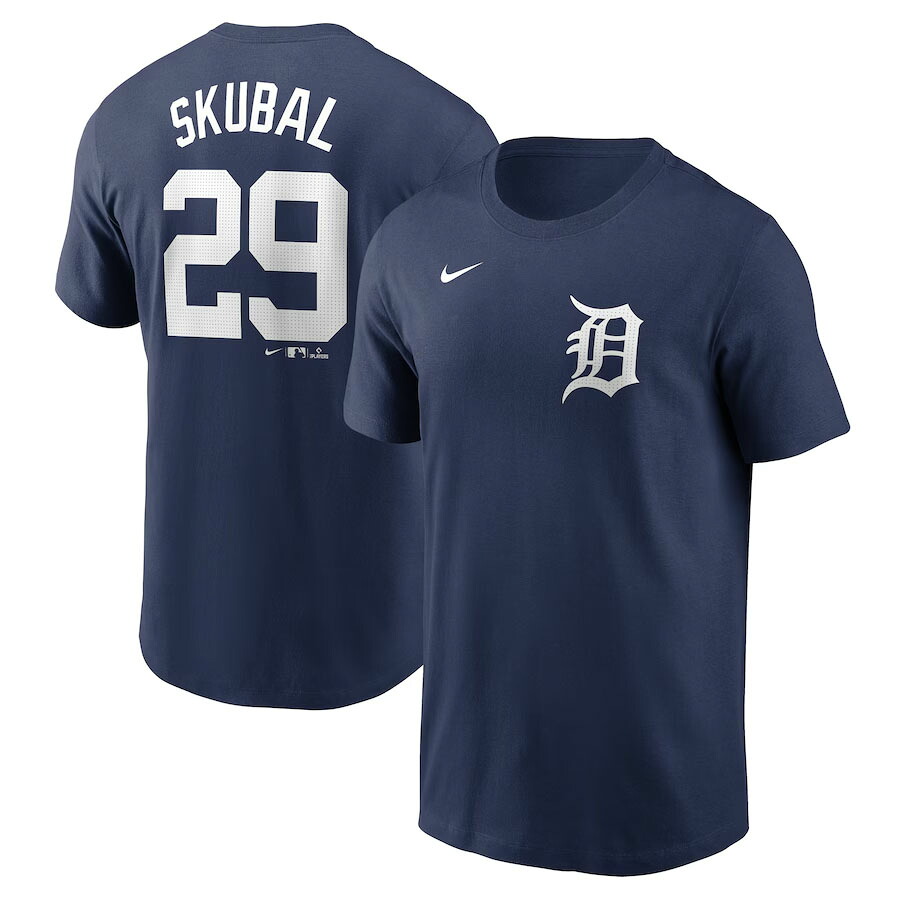 MLB タリク・スクバル タイガース Tシャツ ネーム＆ナンバー Name＆Number T-Shirt ナイキ/Nike ネイビー