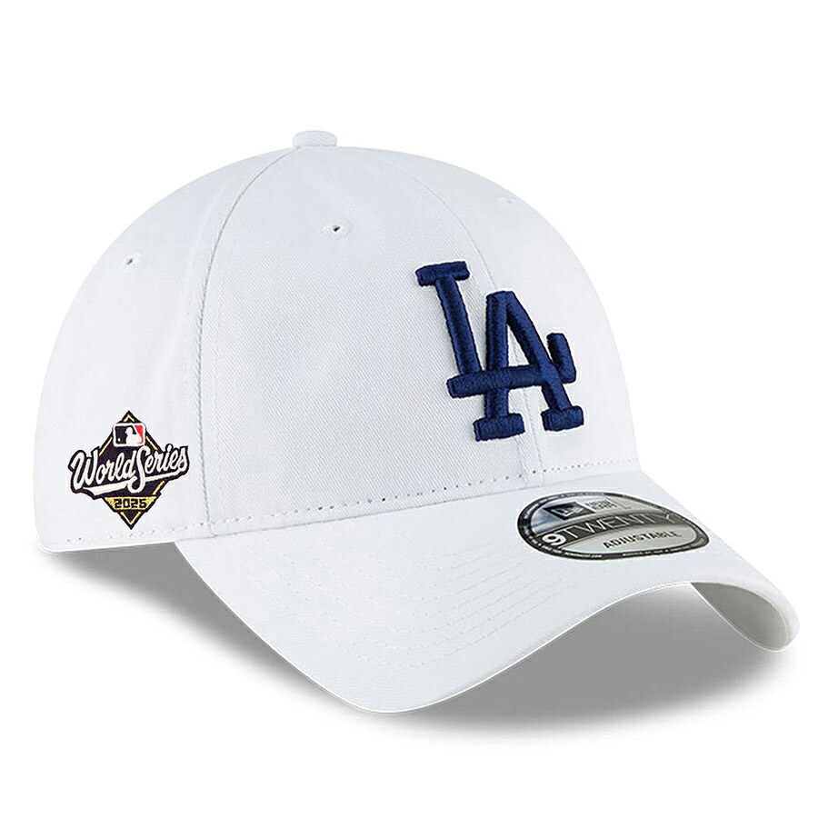 MLB ドジャース キャップ 【海外モデル】ワールドシリーズ2025進出 Side Patch 9TWENTY Adjustable Hat ニューエラ/New Era ホワイト|映画エンタメショップ SELECTION