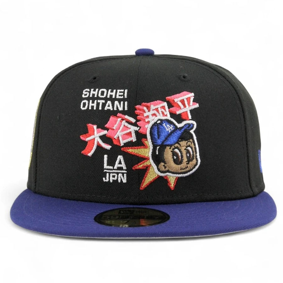 MLB 大谷翔平 ドジャース キャップ 【現地買付】アニメ x Ohtani 50/50達成 59FIFTY Fitted Hat ニューエラ/New Era ブラック ロイヤル|映画エンタメショップ SELECTION