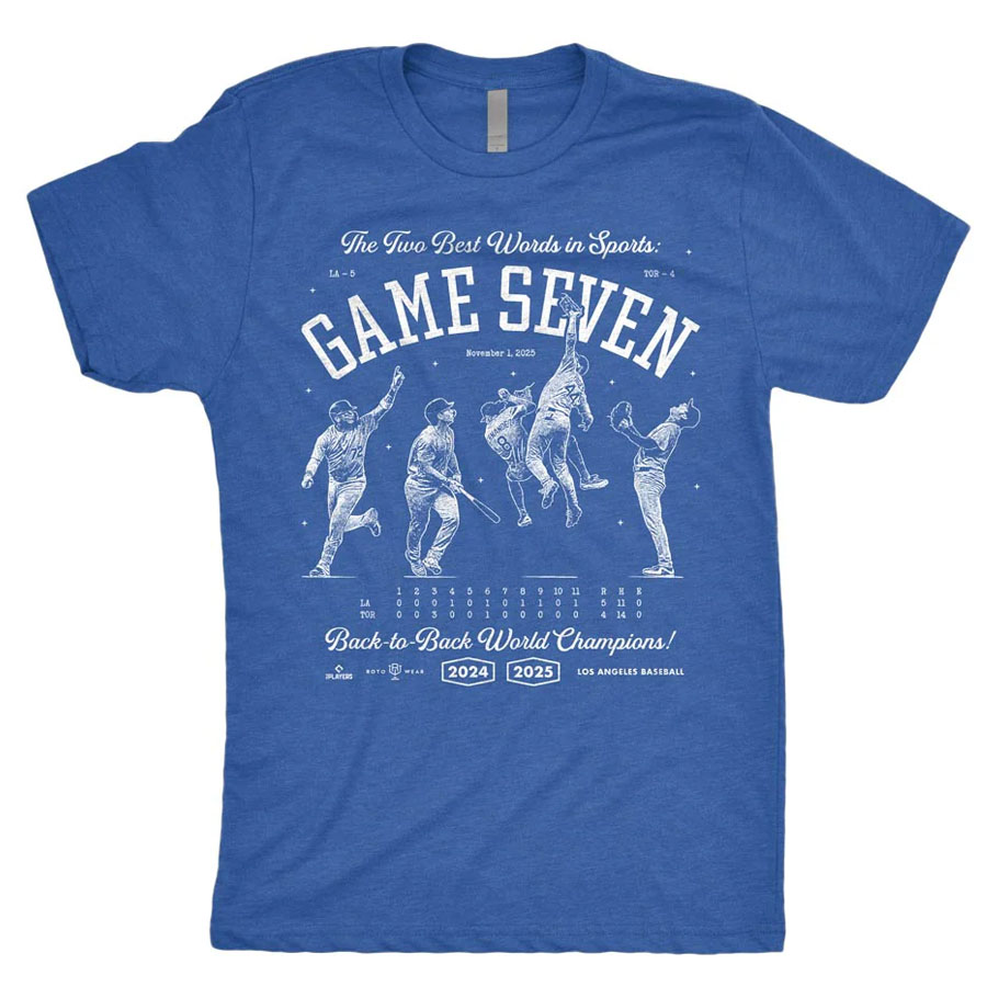 MLB ミゲル・ロハス アンディ・パヘス ウィル・スミス 山本由伸 ドジャース Tシャツ ワールドシリーズ2025優勝記念 第7戦 RotoWear