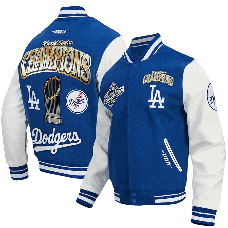Dodgers サテンジャケット 青/クリーム PRO STANDARD LA Dodgers SUBLIMATED SATIN JACKET ドジャース サテン