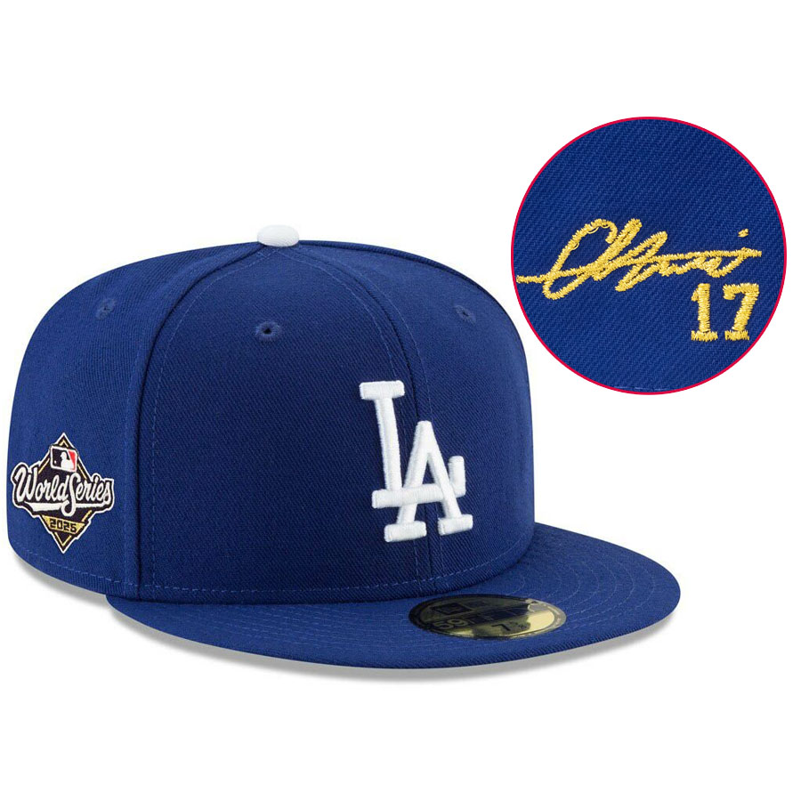 MLB 大谷翔平 ドジャース キャップ 海外カスタム ワールドシリーズ2025 59FIFTY Fitted サイン刺繍 ニューエラ/New Era ロイヤル