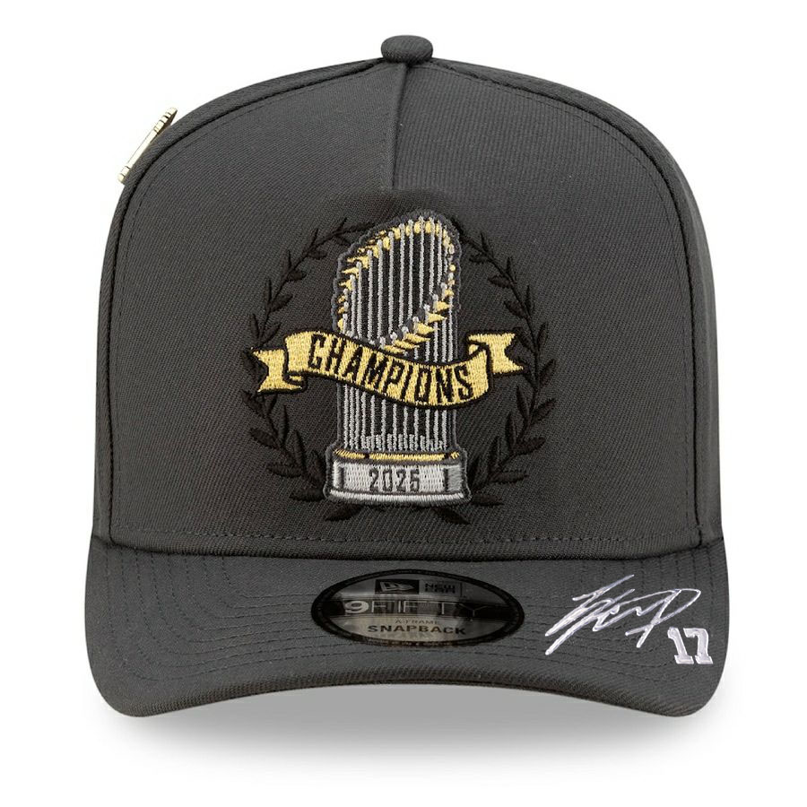 MLB 大谷翔平 ドジャース キャップ クロームサイン 刺繍 ワールド