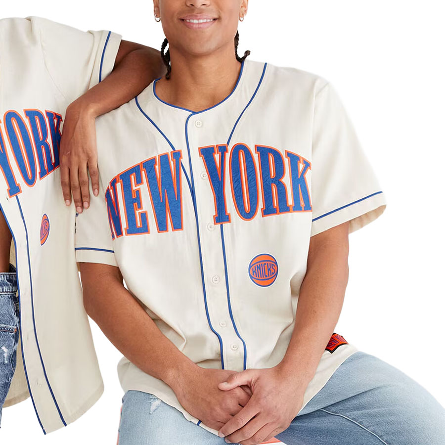 NBA ニックス ユニフォーム 【現地買付】 ウルトラゲーム Woven Jersey Top Ultra Game クリーム