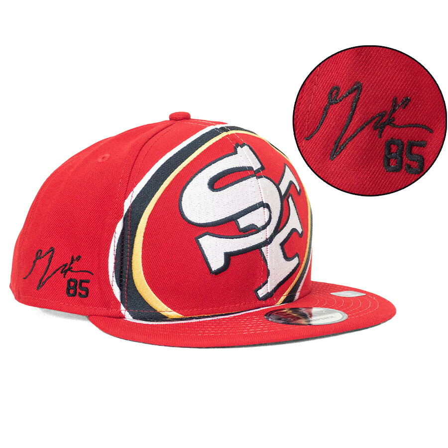 NFL ジョージ・キトル 49ers キャップ 【現地買付カスタム】49ers オールオーバー 9FIFTY サイン刺繍 ニューエラ/New Era Scaret