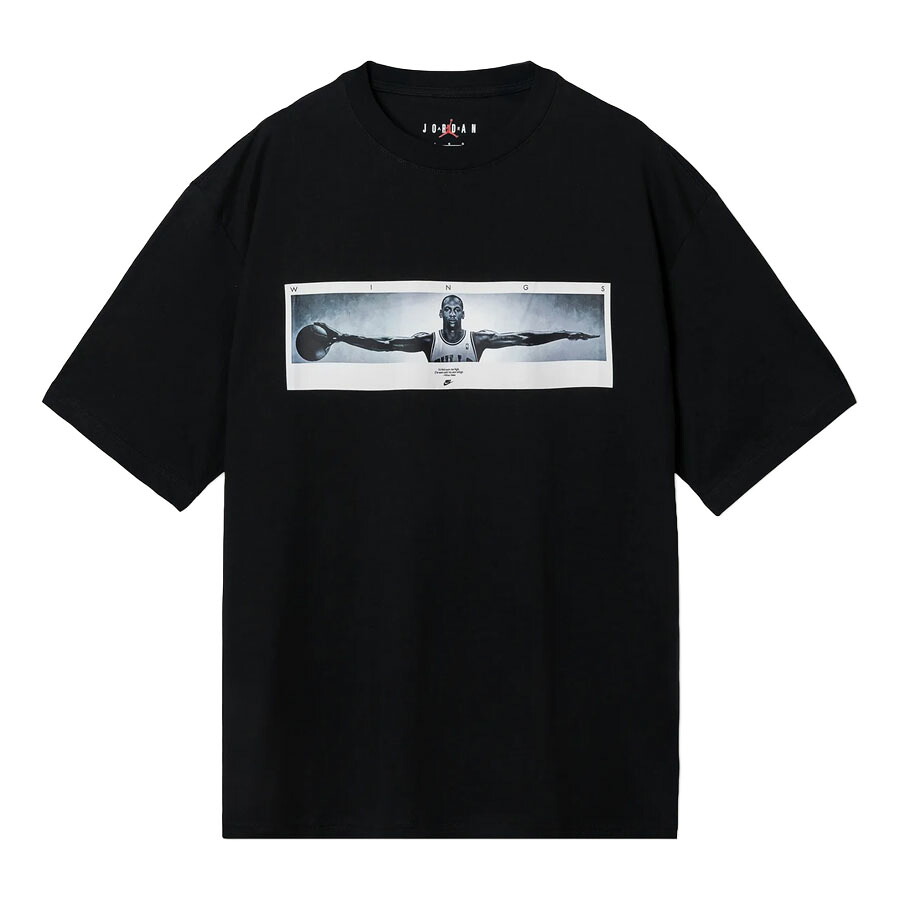 NBA マイケル・ジョーダン シカゴ・ブルズ Tシャツ 現地買付品 Wings Photo T-Shirt Jordan Brand ブラック