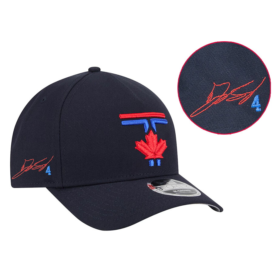 MLB ジョージ・スプリンガー ブルージェイズ キャップ 現地買付カスタム シティーコネクト 9FORTY Hat サイン刺繍 ニューエラ/New Era