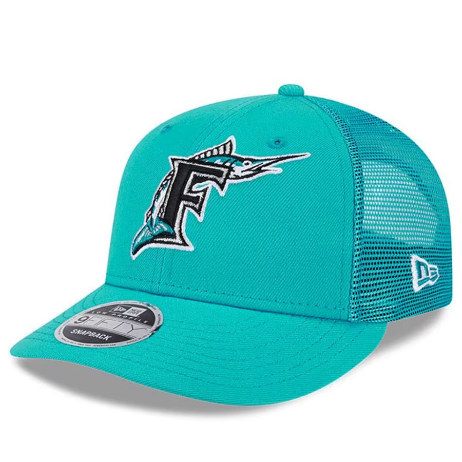 MLB フロリダ・マーリンズ キャップ 【現地買付品】Cooperstown All Mesh 9FIFTY ニューエラ/New Era Brack/Gray|映画エンタメショップ SELECTION