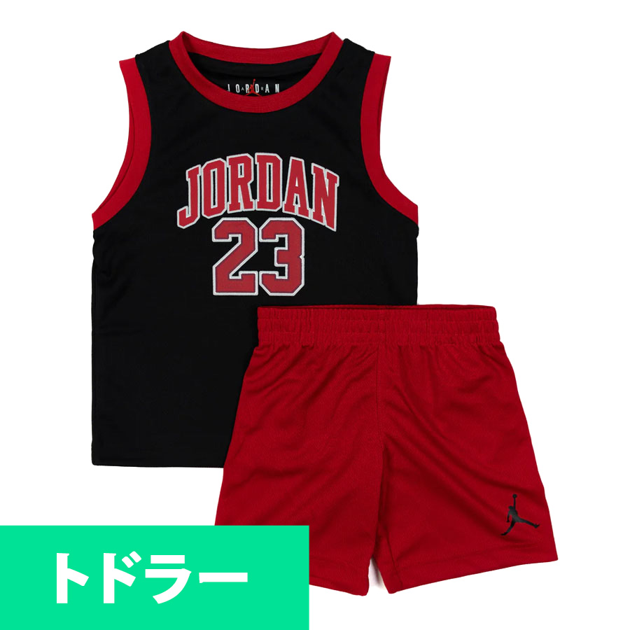 NBA マイケル・ジョーダン ユニフォーム 【現地買付品】Jordan 23 Toddler Mesh Set UP ナイキ/Nike ブラック レッド｜映画エンタメショップ SELECTION