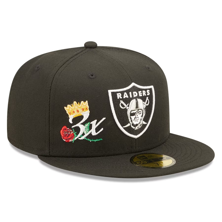 NFL レイダース キャップ 【現地買付】スーパーボウル 3 x Crown 59FIFTY Fitted Cap ニューエラ/New Era ブラック|映画エンタメショップ SELECTION
