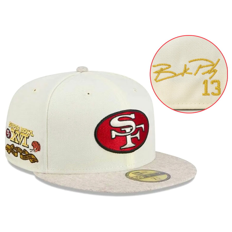 NFL ブロック・パーディー 49ers キャップ 【現地カスタム】第16回スーパーボウル Match Up 59FIFTY サイン刺繍 ニューエラ/New Era