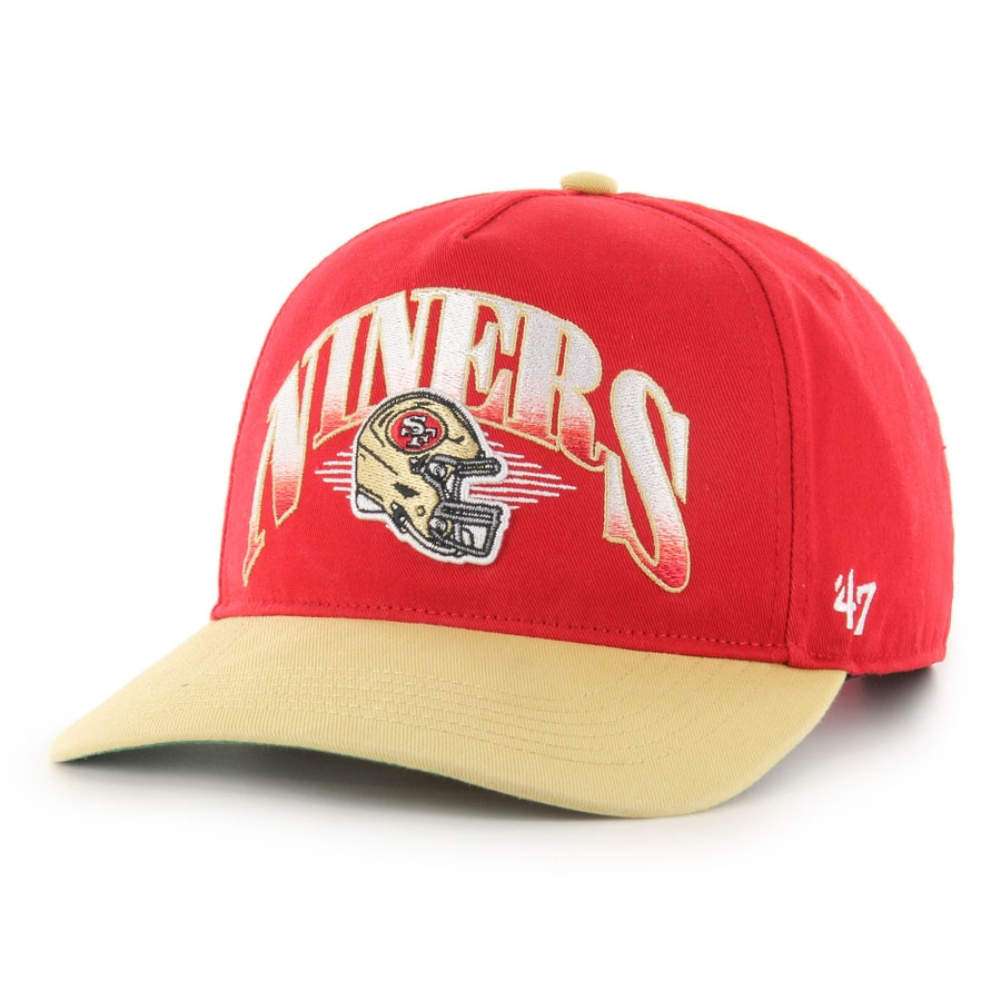 NFL 49ers キャップ 現地買付品 ATKIN Hitch Snapback Hat 47Brand スカーレット ゴールド|映画エンタメショップ SELECTION